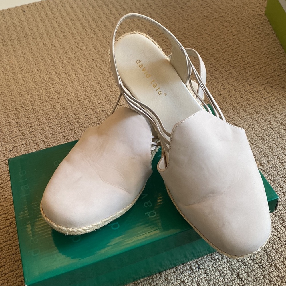 David Tate Taupe Sandals